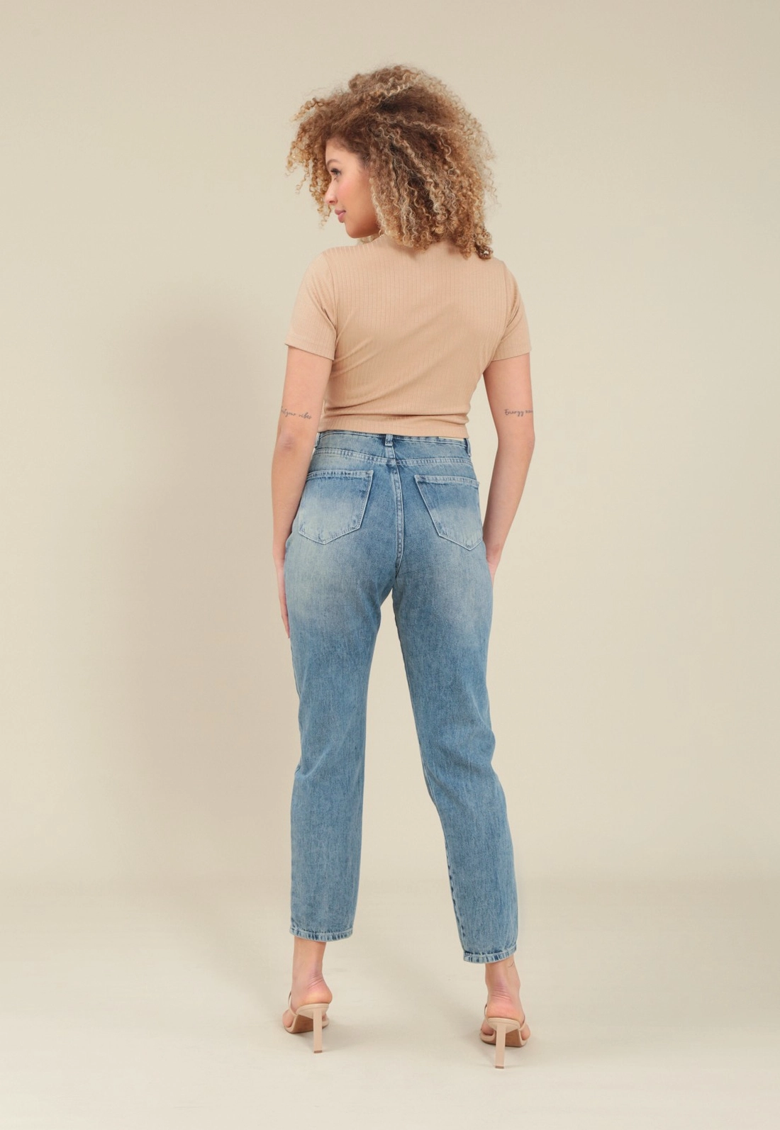 Calça Jeans Mom Azul Dirty