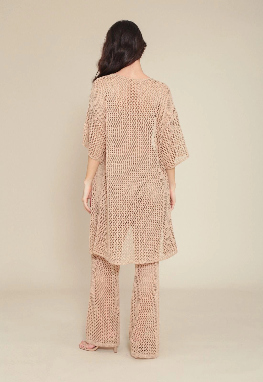 Kimono Em Tricô Vazado