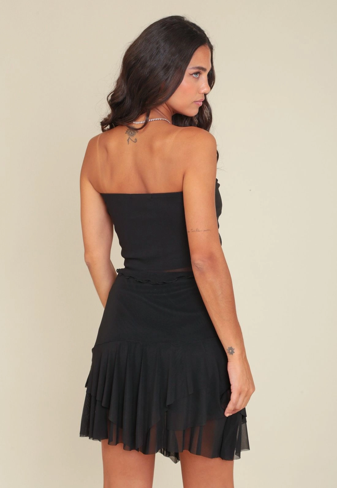 Cropped Em  Tule Com Franzido No Busto P
