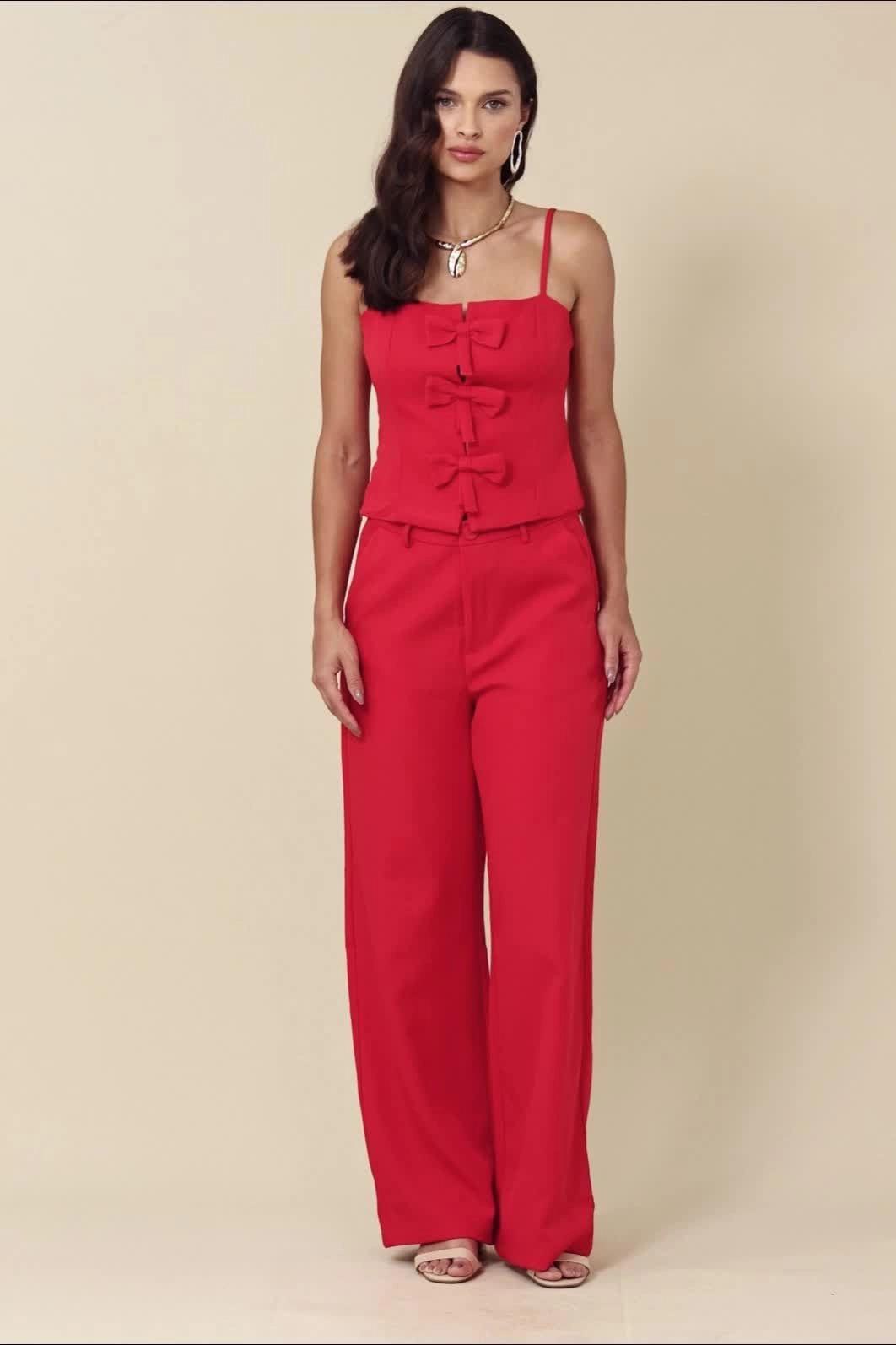 Blusa Com Alça E Laços Em Alfaiataria