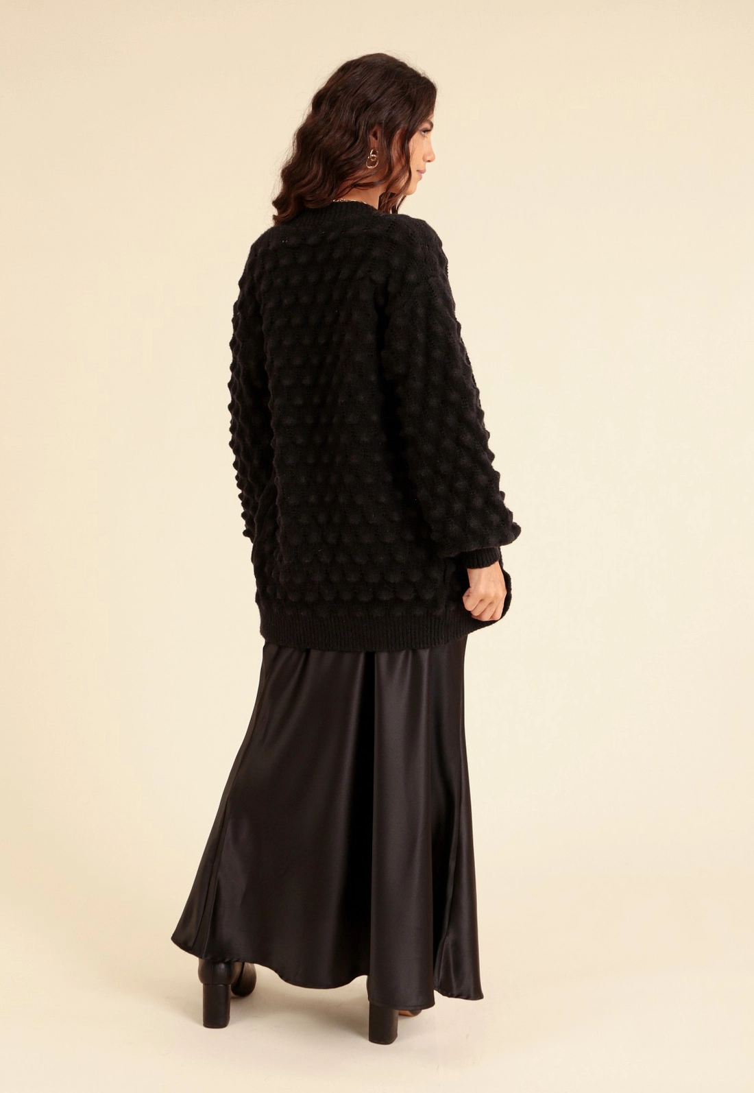 Cardigan Tricô Escamas