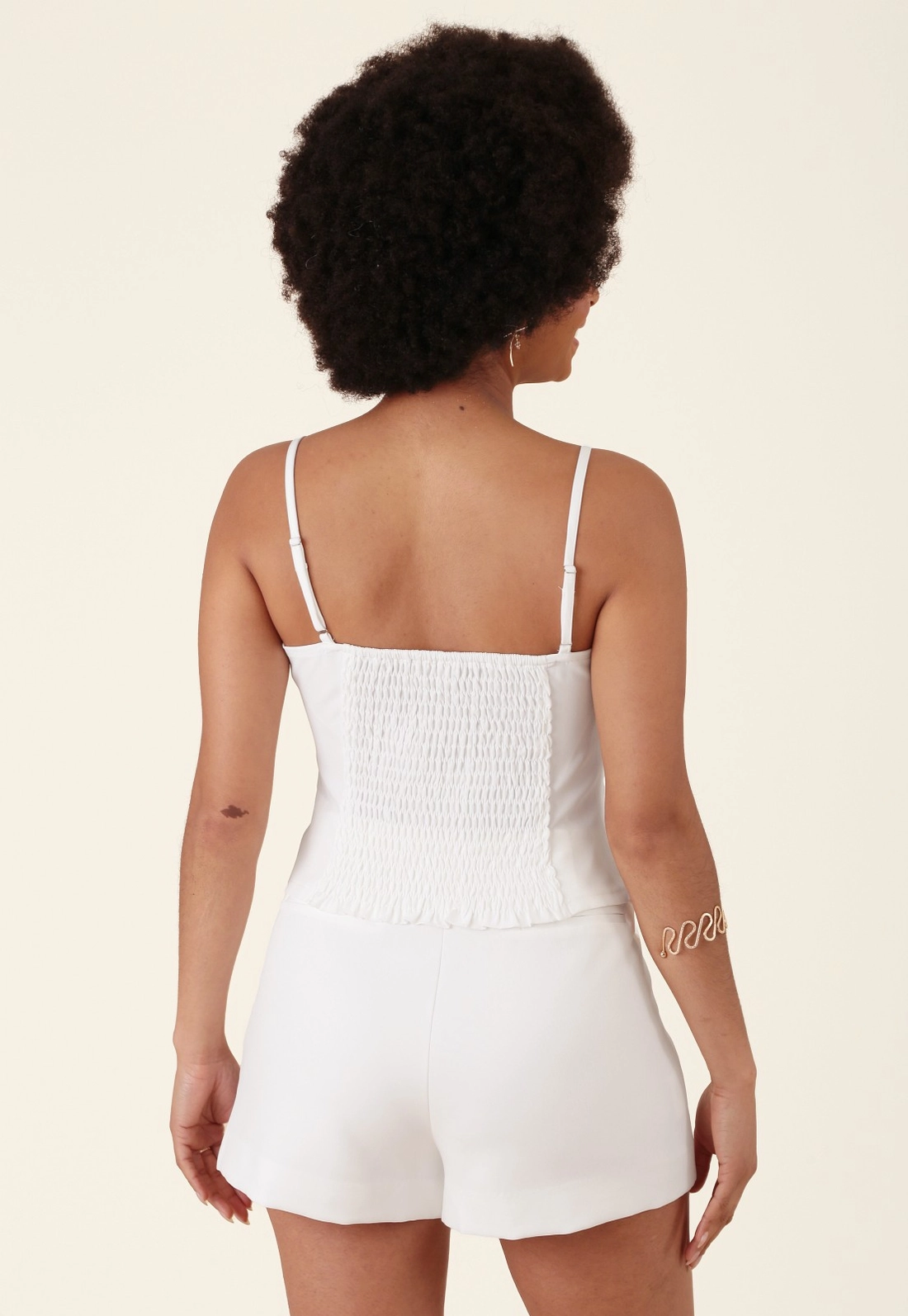 Short Saia Transpasse Frontal Em Alfaiataria