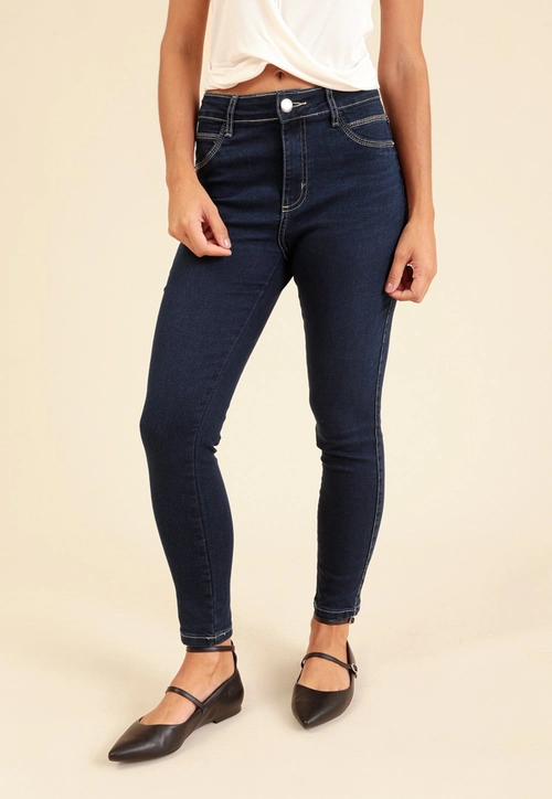 Calça Em Jeans Skinny Básica