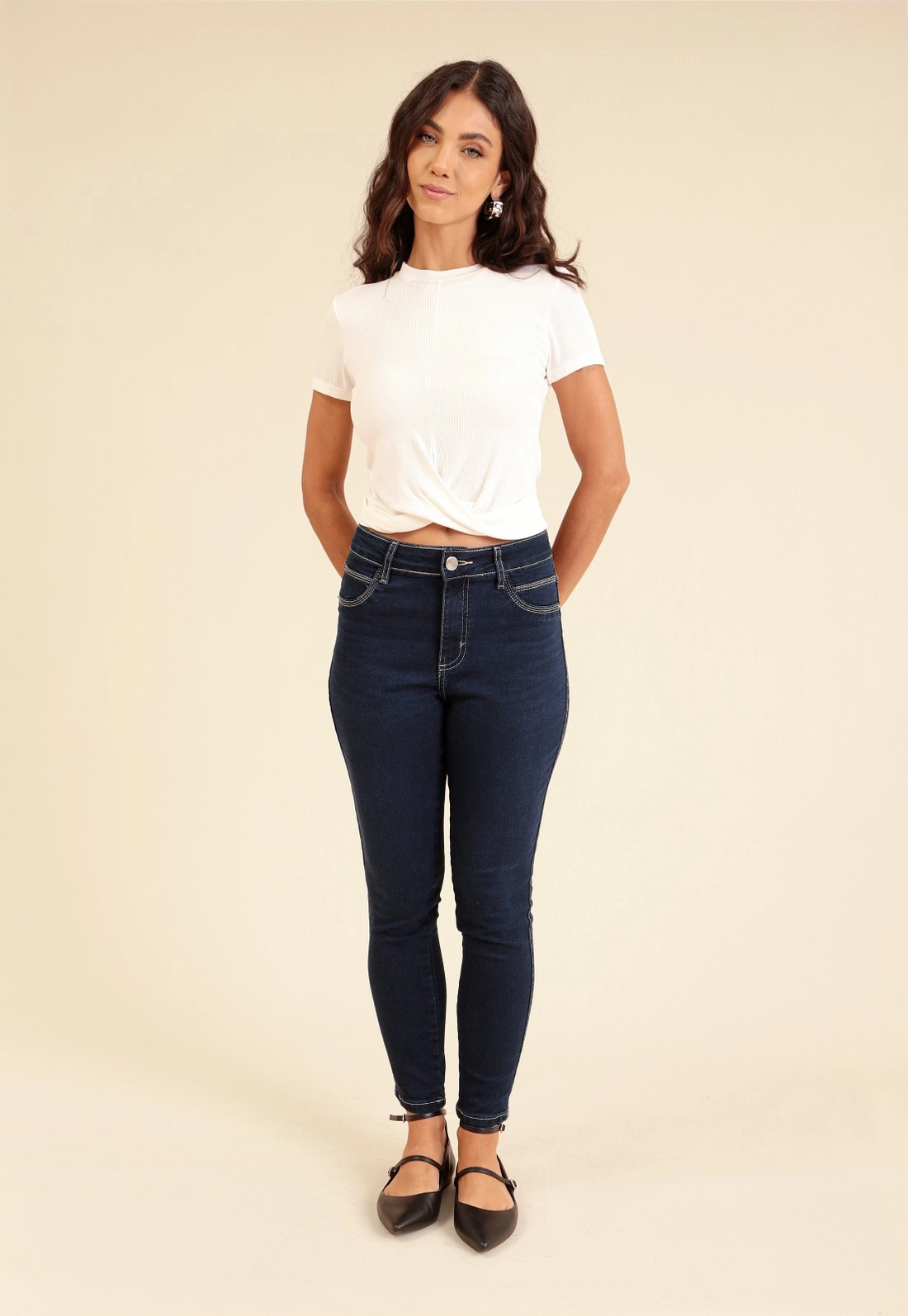 Calça Em Jeans Skinny Básica