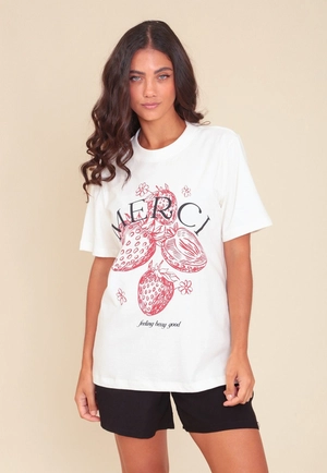 T-Shirt Oversize Em Meia Malha Merci