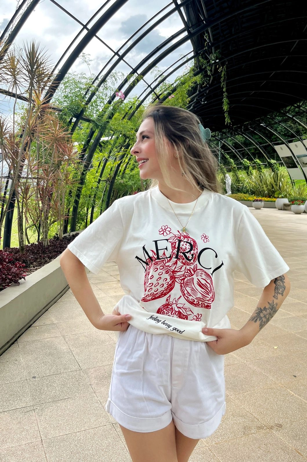T-Shirt Oversize Em Meia Malha Merci