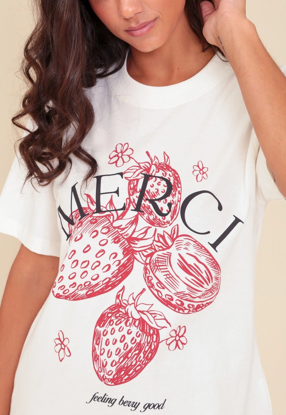 T-Shirt Oversize Em Meia Malha Merci