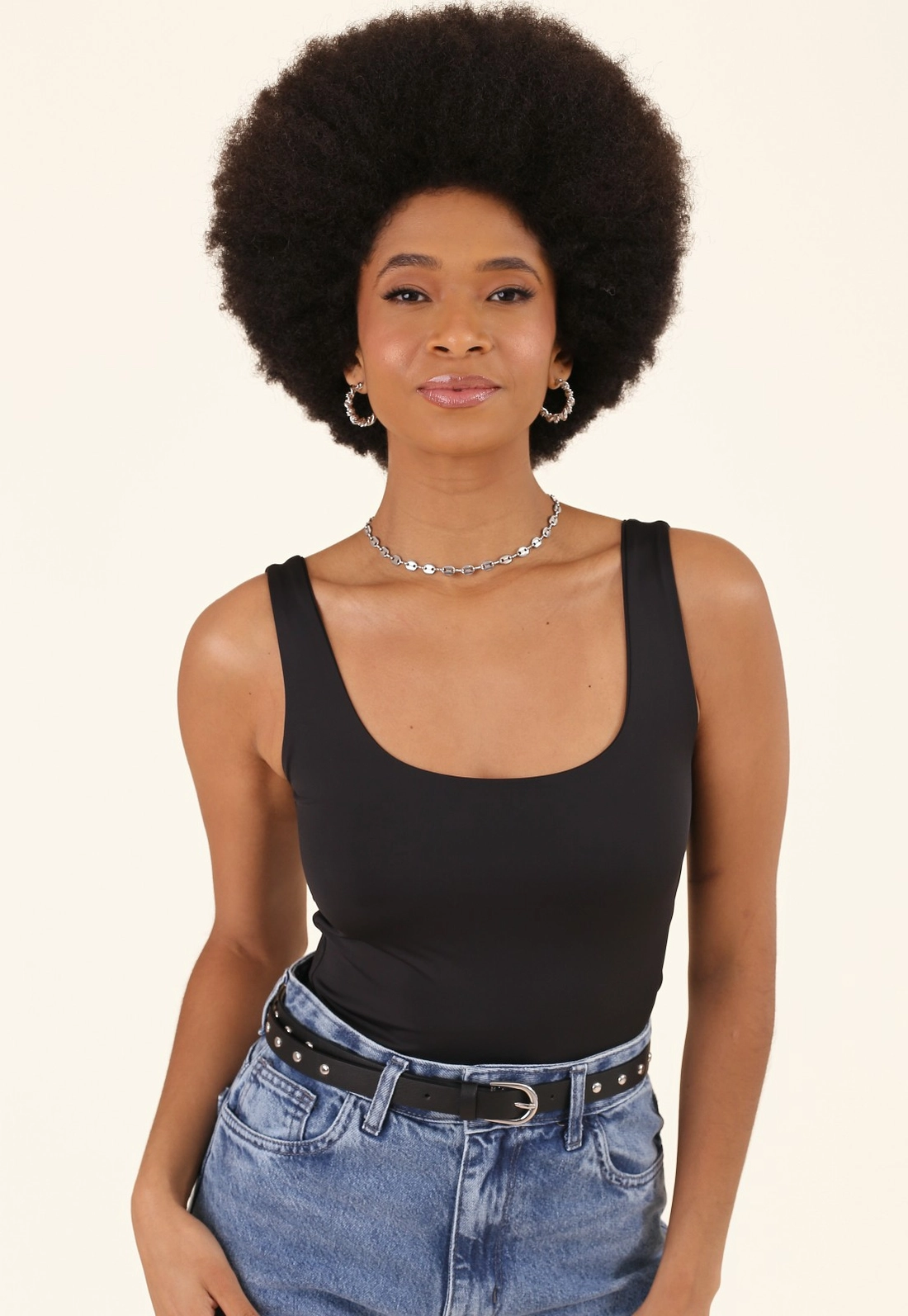 Blusa Regata Em Poliamida
