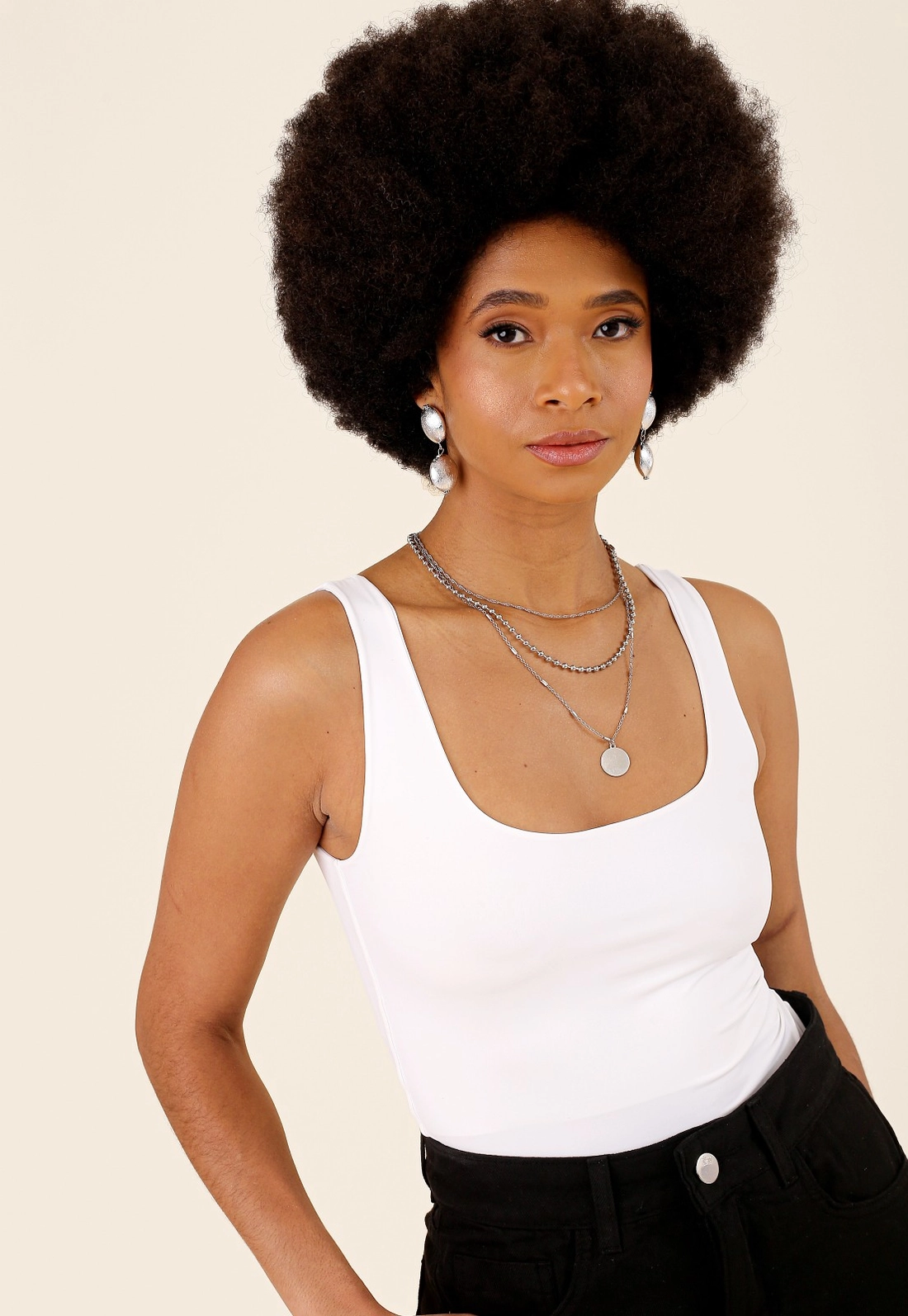 Blusa Regata Em Poliamida