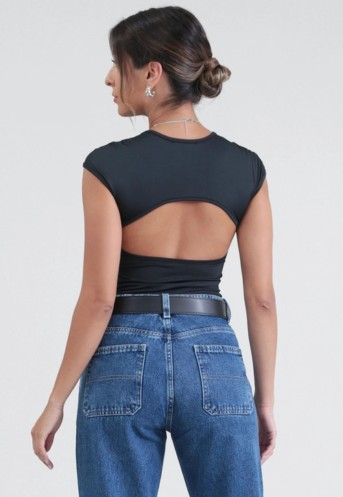 Blusa Malha Muscle Costas Vazadas