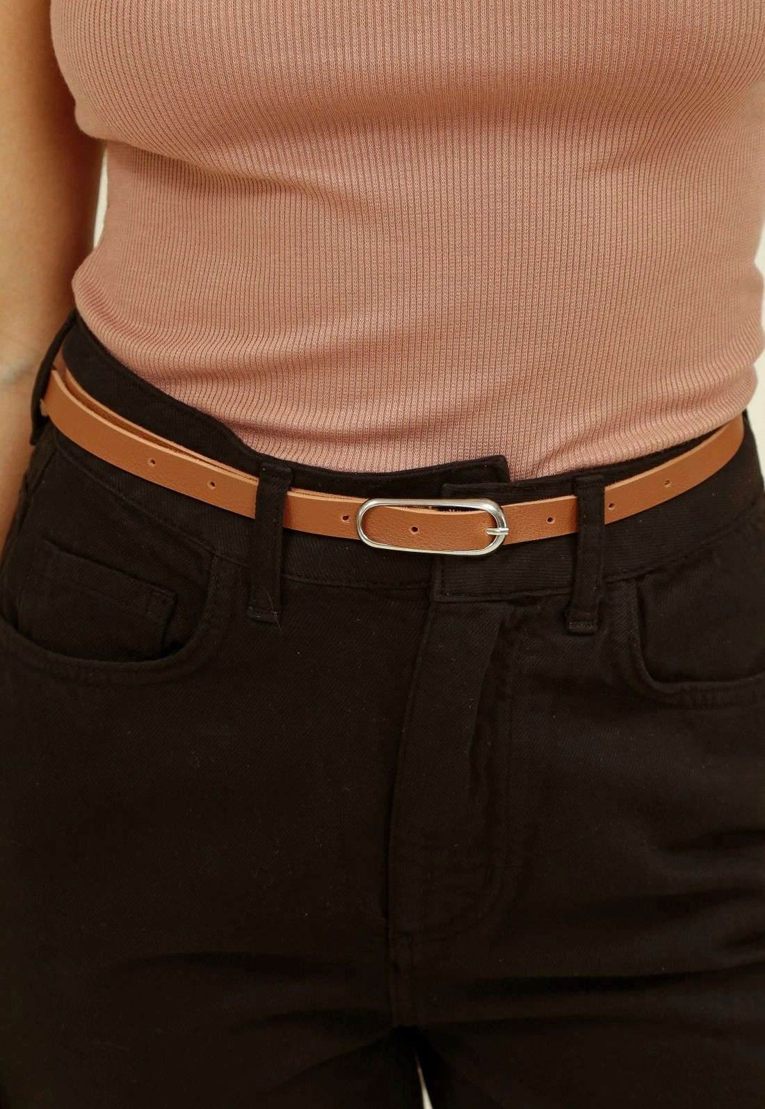 Calça Sarja Mom Com Cinto