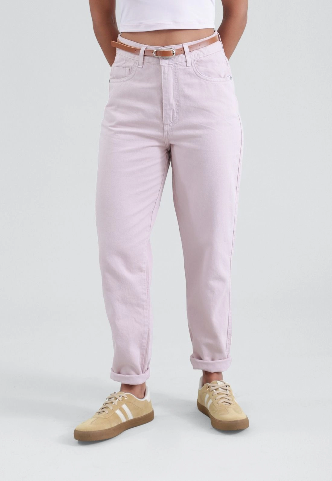 Calça Sarja Mom Com Cinto