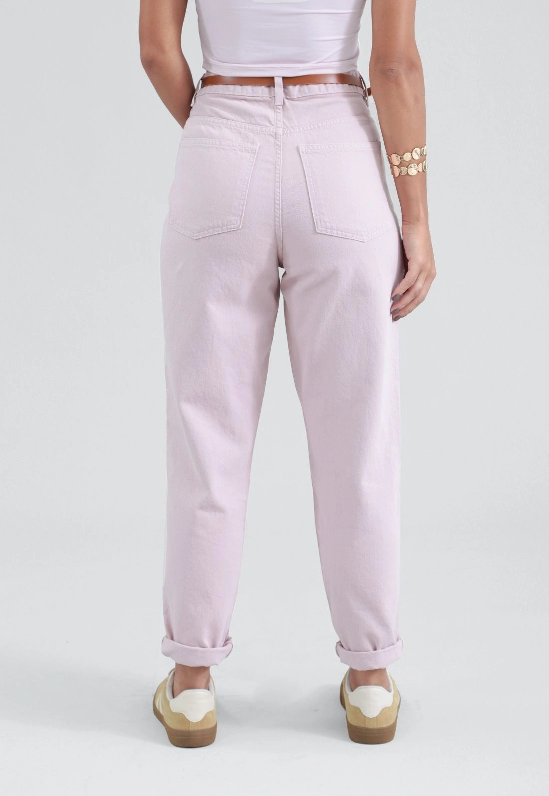 Calça Sarja Mom Com Cinto
