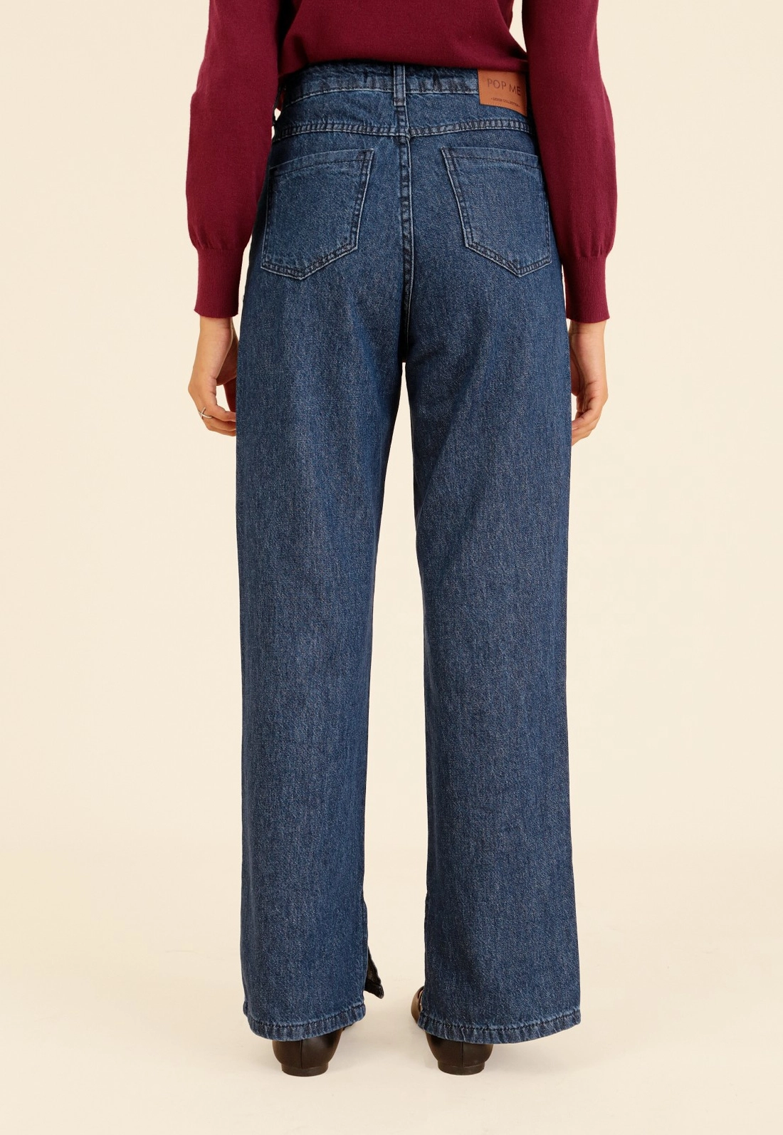Calça Jeans Reta Azul Escuro