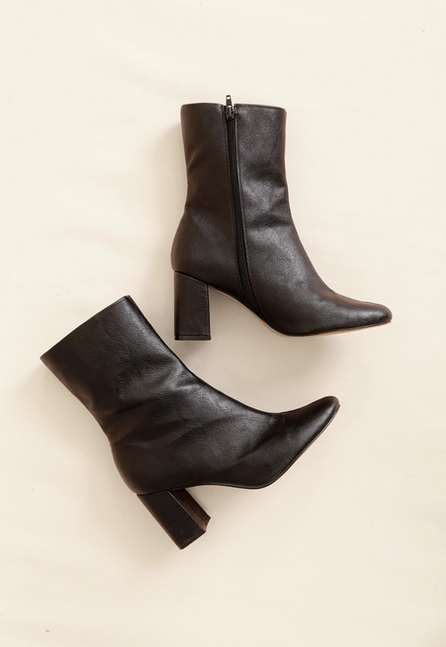 Bota Cano Médio Salto Bloco