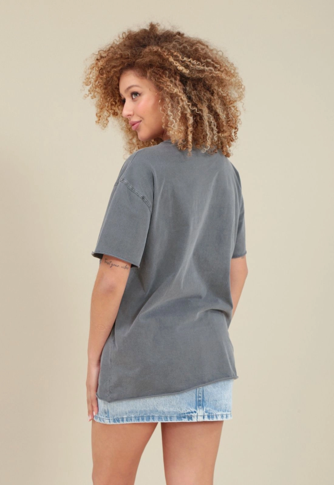 T-Shirt Estonada Oversize Tigre Flor