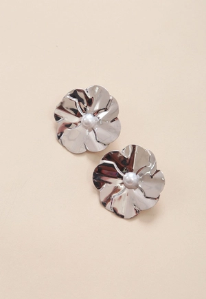 Brinco Flor Com Pérola
