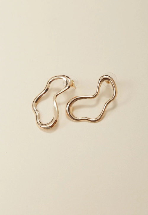 Brinco Oval Organico Pequeno