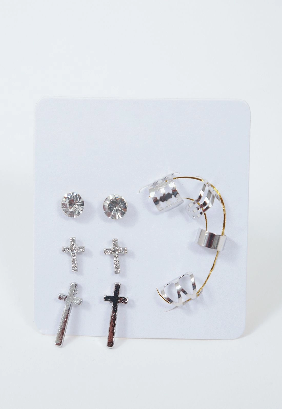 Kit 3 Pares De Brinco E 4 Earcuff Variados