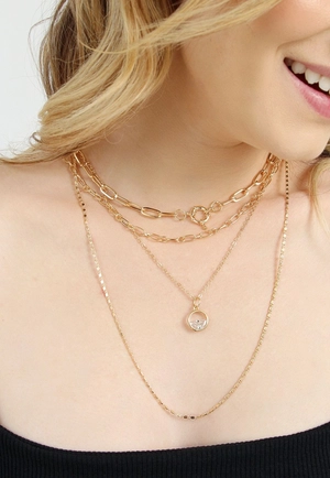 Colar 4 Voltas Corrente