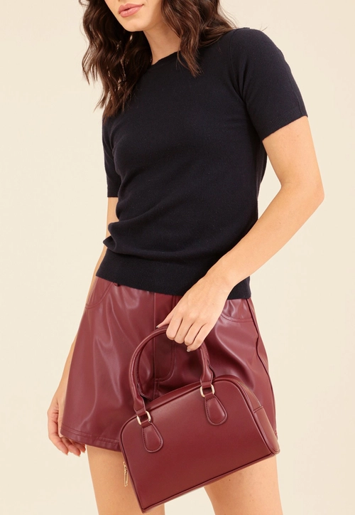 Bolsa Bowling Com Alça Pequena Crossbody