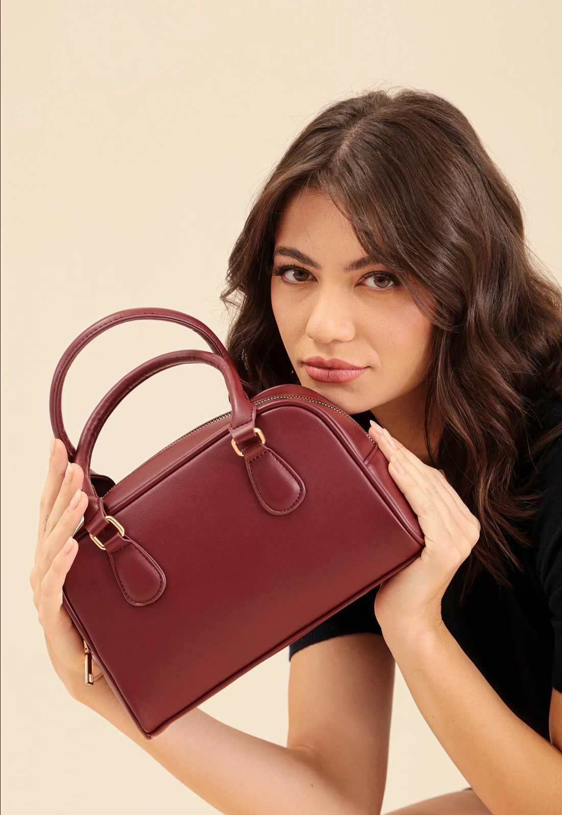 Bolsa Bowling Com Alça Pequena Crossbody