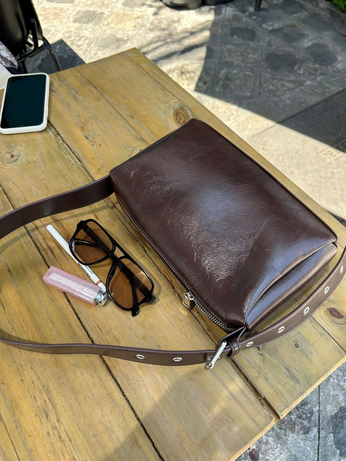 Bolsa Bowling Média Com Alça E Fivela