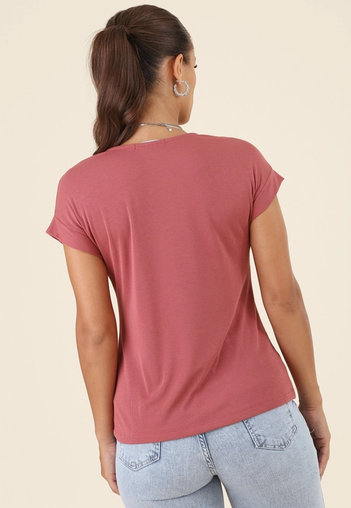 Blusa Muscle Tee Em Malha Canelada Manga Curta