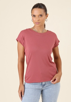 Blusa Muscle Tee Em Malha Canelada Manga Curta