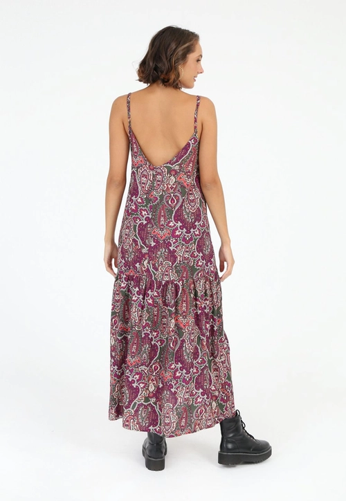 Vestido Viscose Alça Estampado