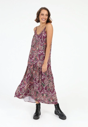 Vestido Viscose Alça Estampado