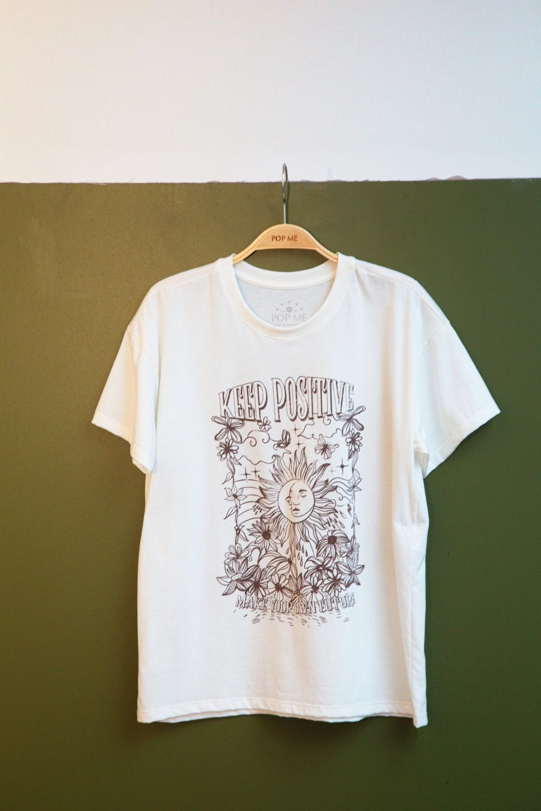 T-shirt Em Meia Malha Keep Positive
