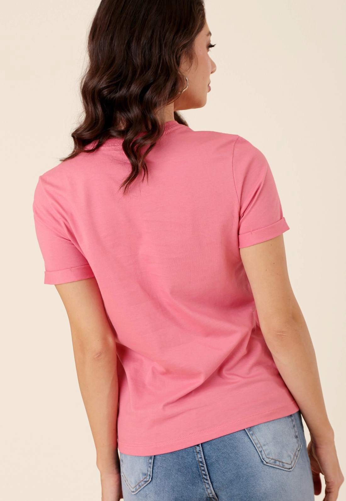 T-Shirt Básica Em Algodão Peruano Decote Redondo