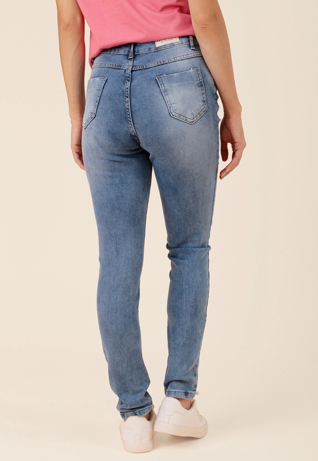 Calça Jeans Skinny Puídos