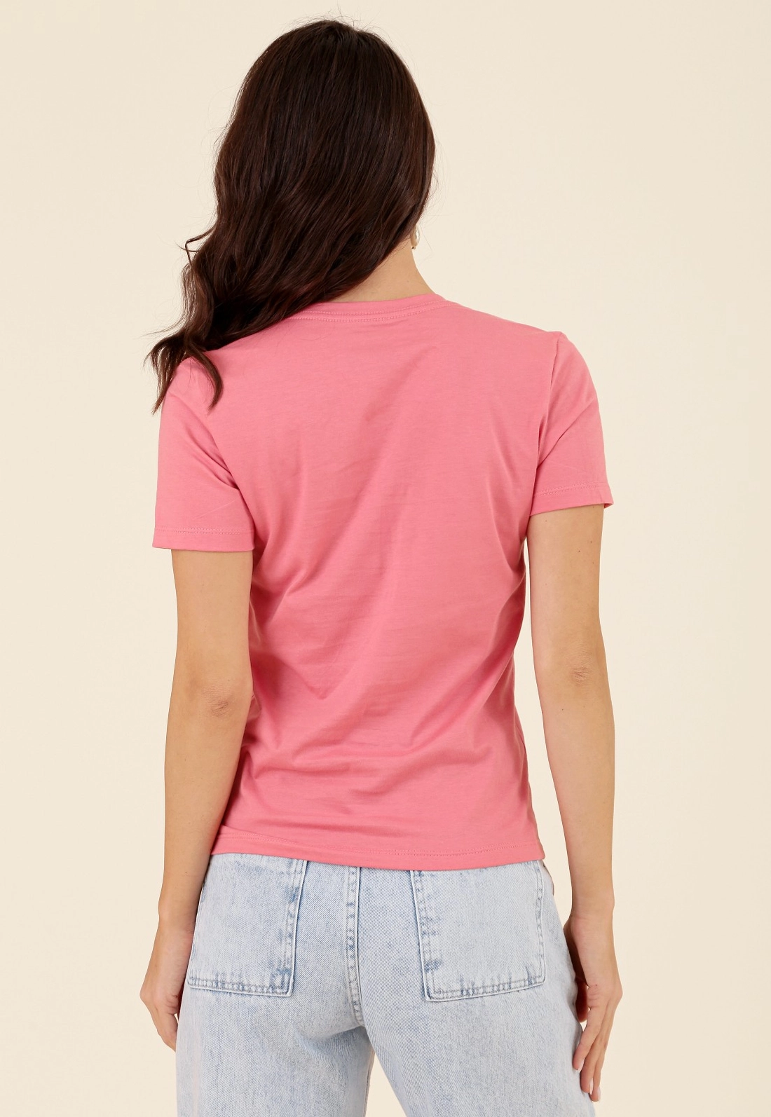 Blusa Básica Em Algodão Peruano Decote V