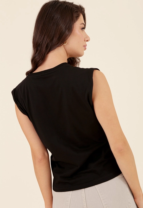Blusa Regata Em Meia Malha Western