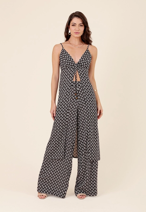 Bata Alongada Em Viscose Com Lurex Alça