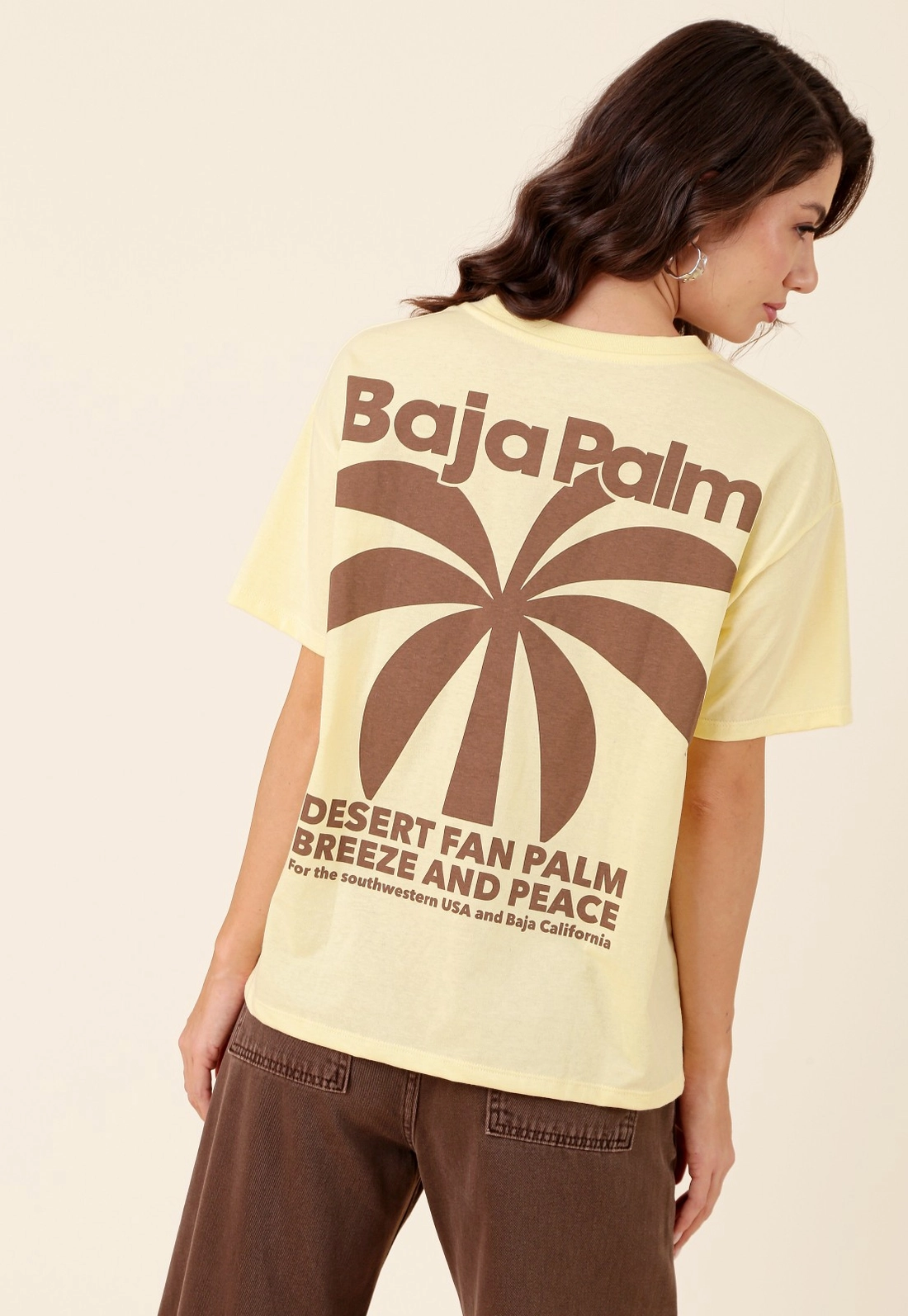 T-Shirt Em Algodão Manga Curta Palmeira