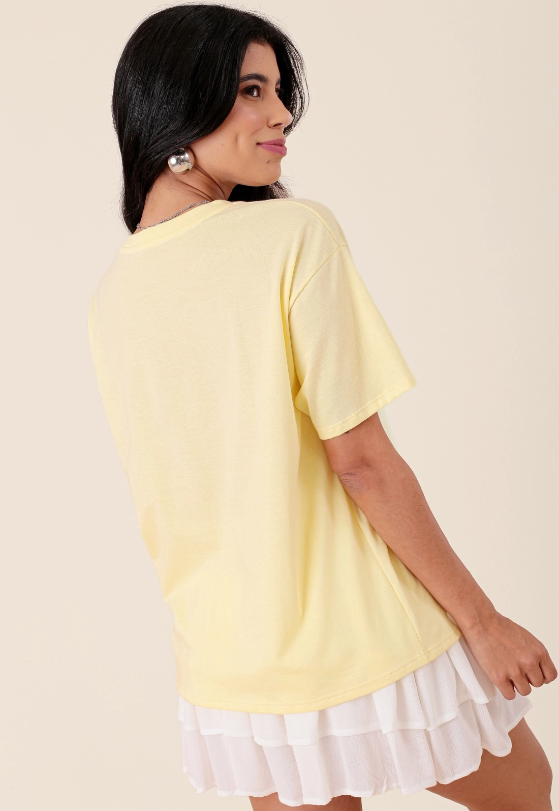 T-Shirt Em Algodão Manga Curta  Butterfly