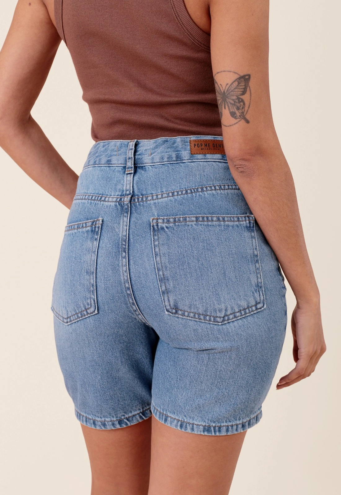 Bermuda Em Jeans Reta