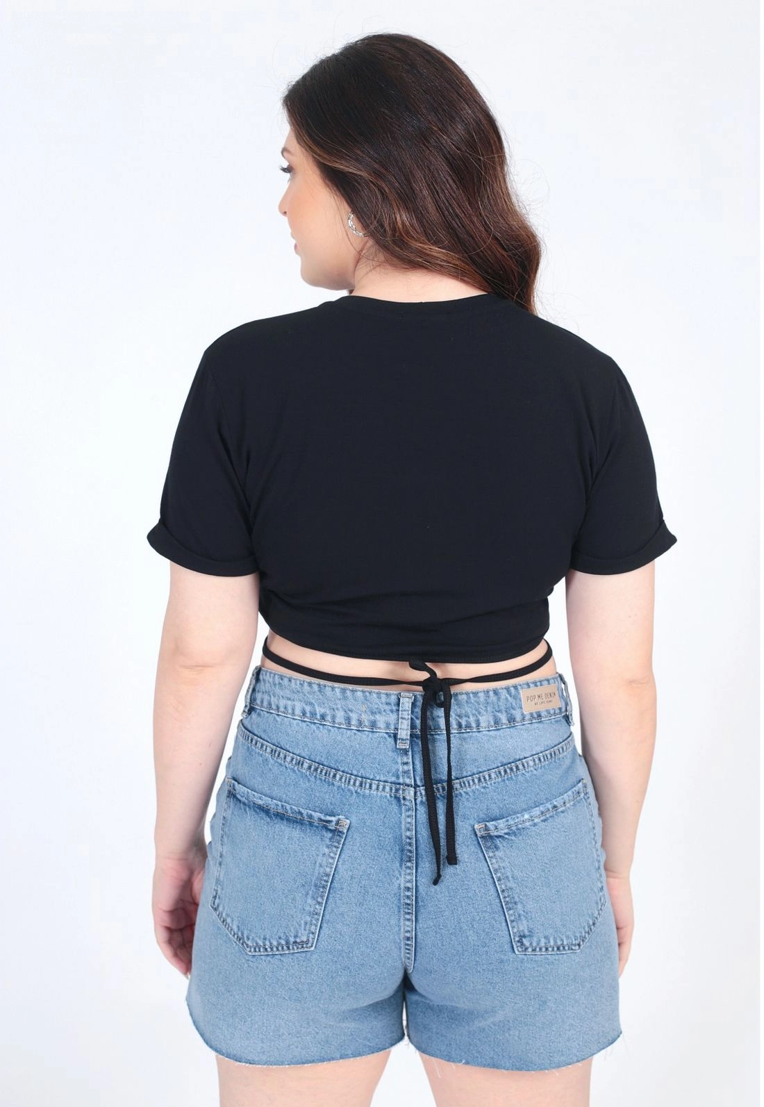 Blusa Cropped Tiras Amarração