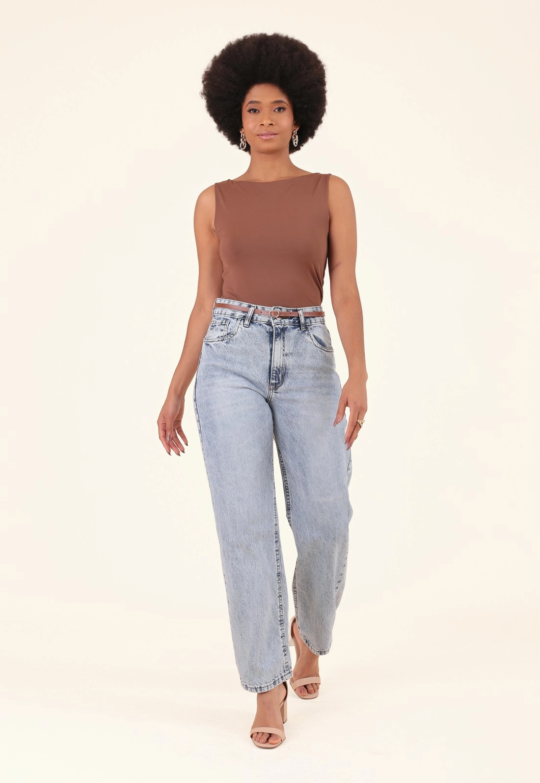Blusa Em Poliamida Decote Halter