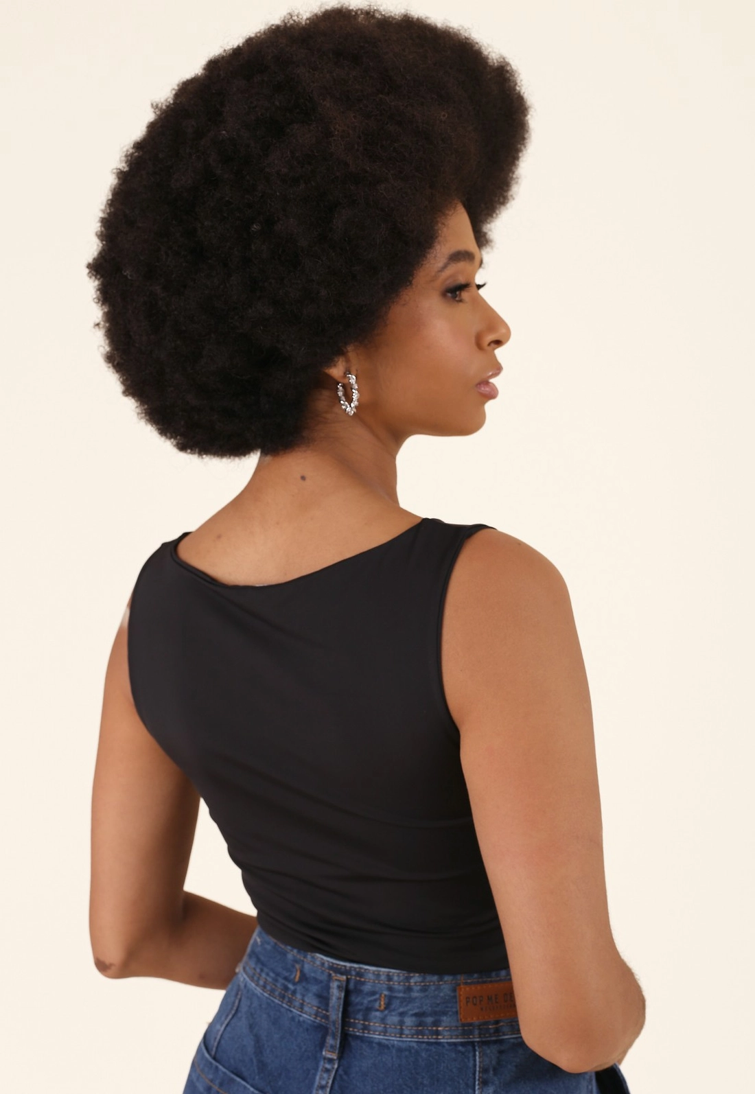 Blusa Em Poliamida Decote Halter