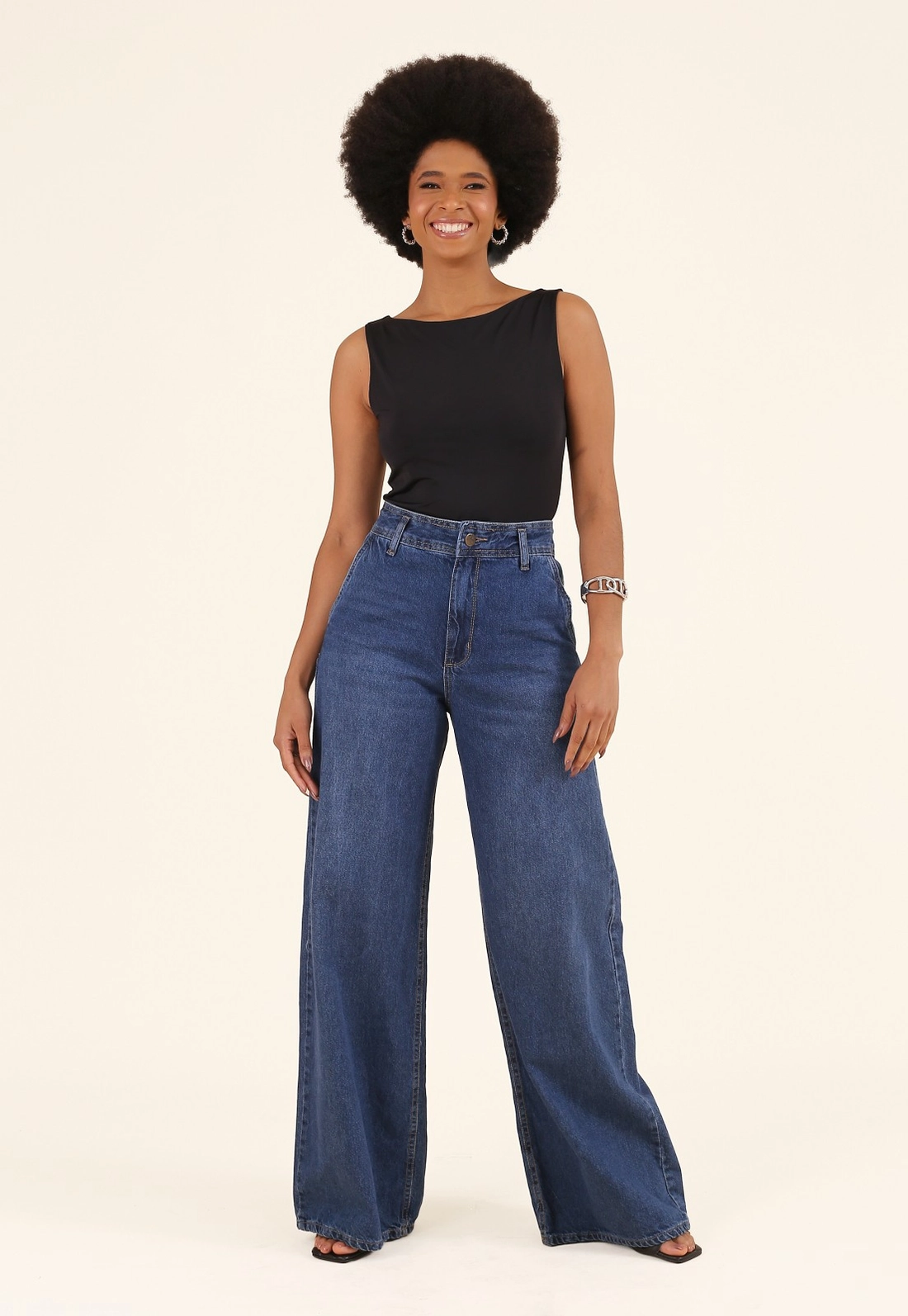 Blusa Em Poliamida Decote Halter