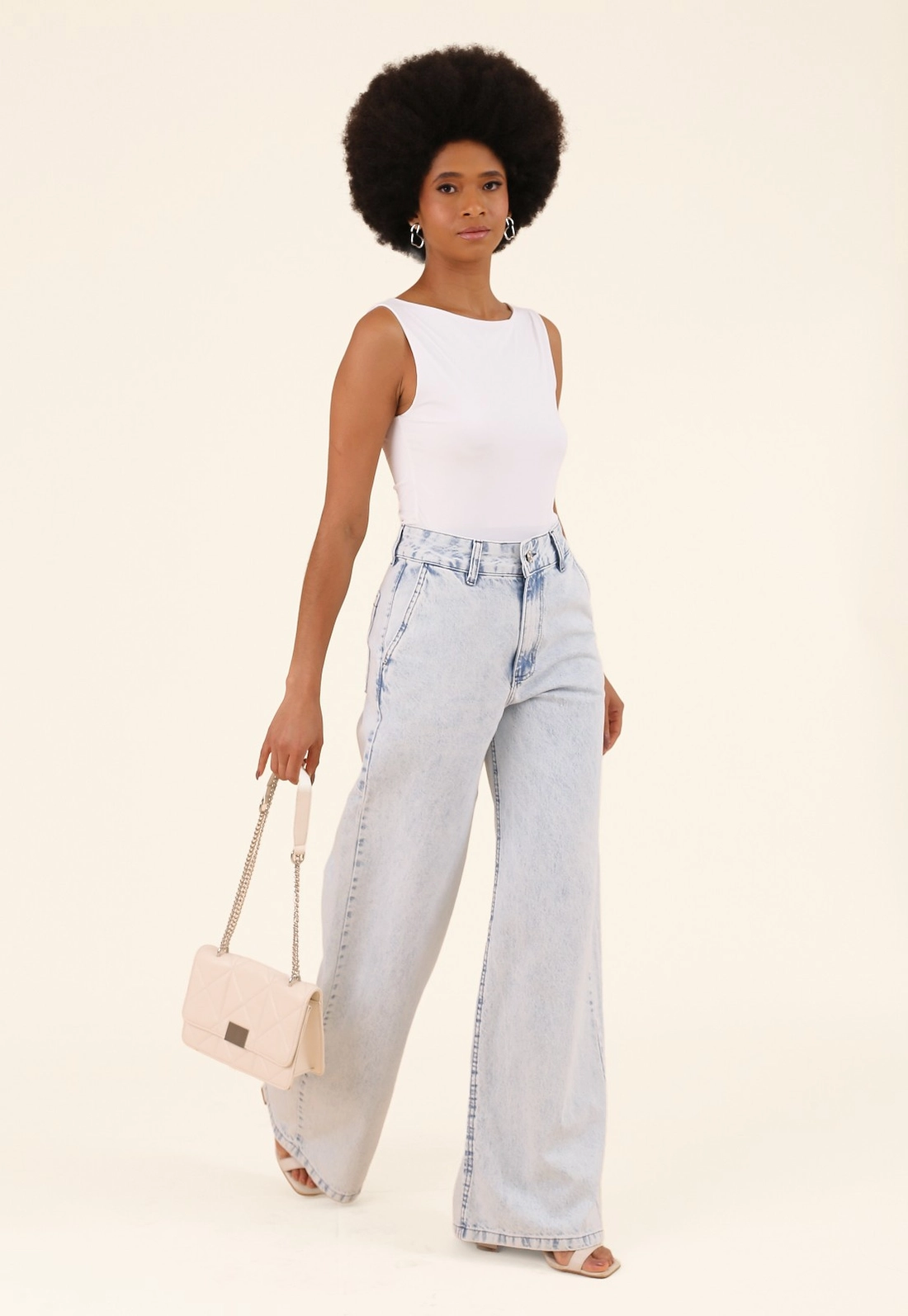 Blusa Em Poliamida Decote Halter