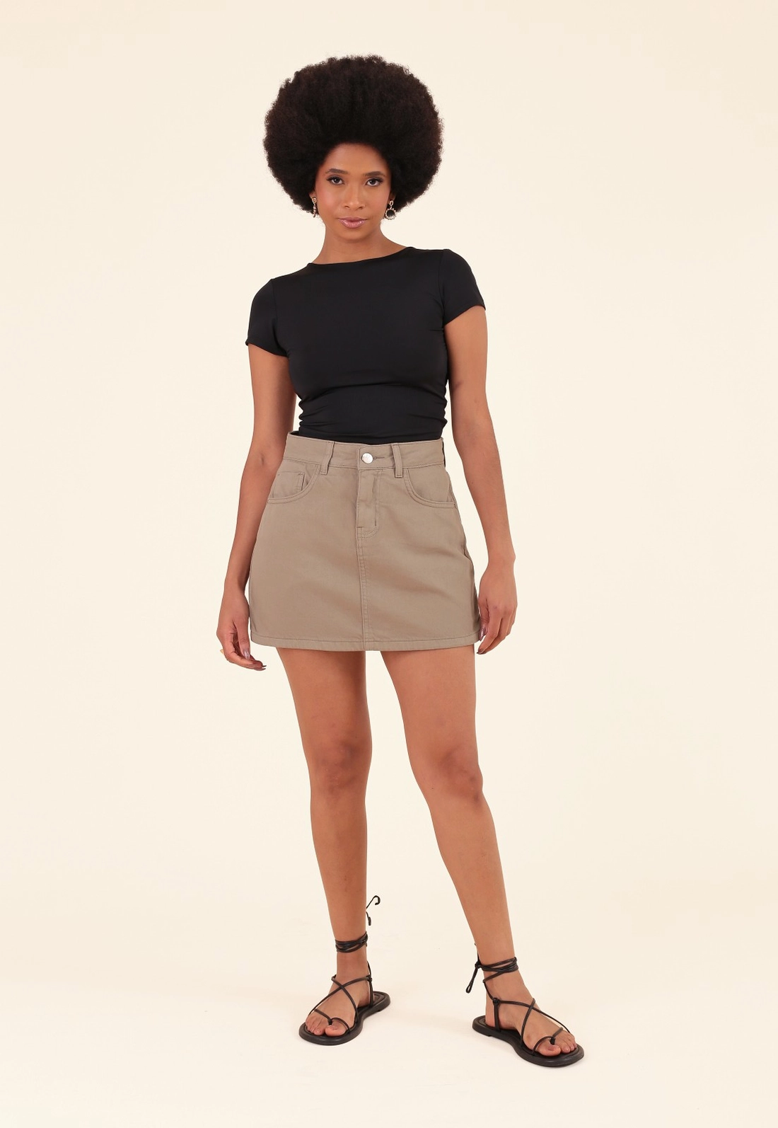 Blusa Em Poliamida Decote Costas