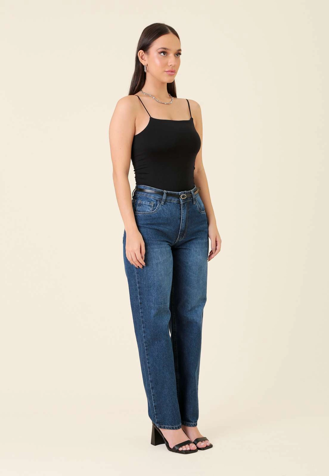 Blusa Regata Em Poliamida Sem Costura