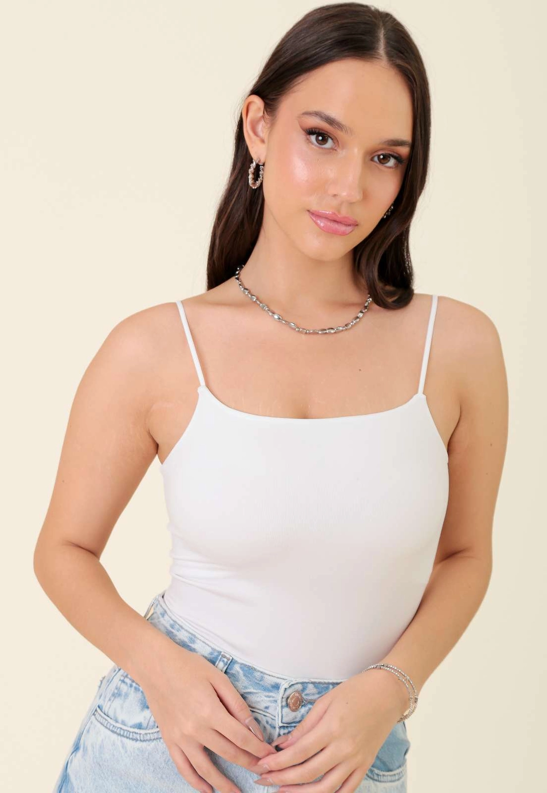 Blusa Regata Em Poliamida Sem Costura