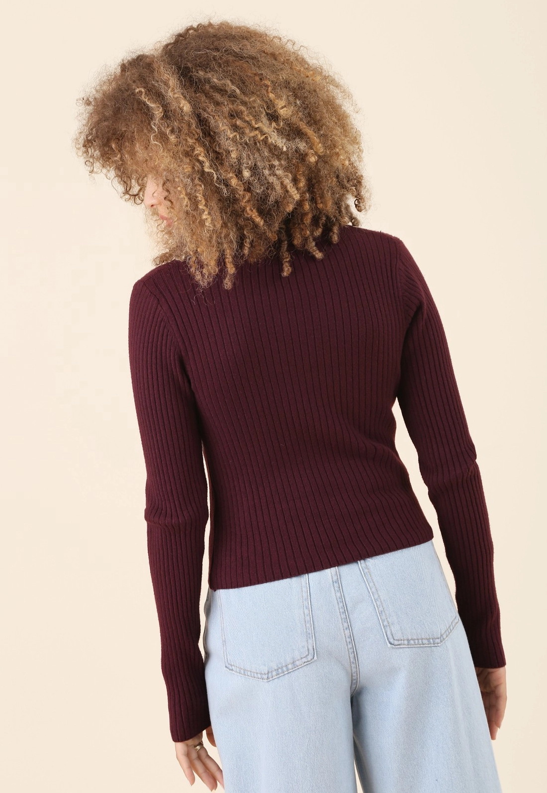 Blusa Polo Manga Longa Em Tricô