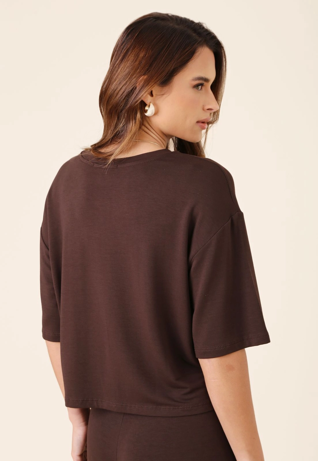 Blusa Manga Curta Em Molecotton